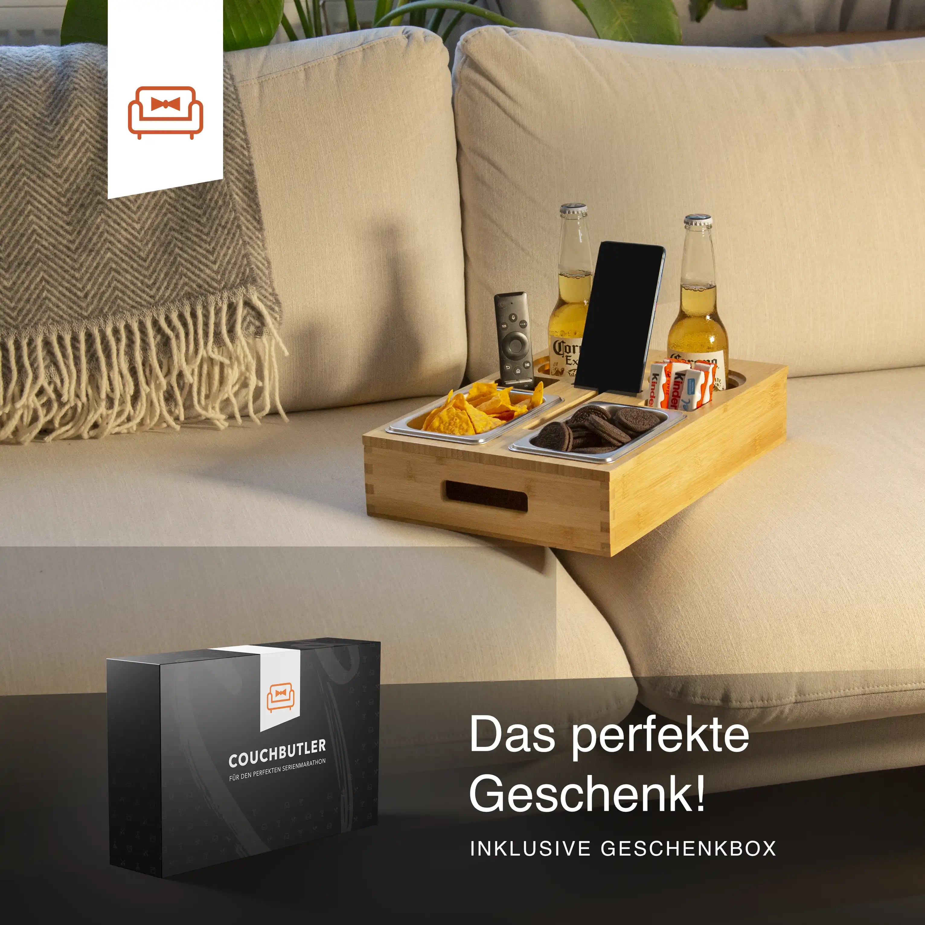 Couchbutler mit Gravur