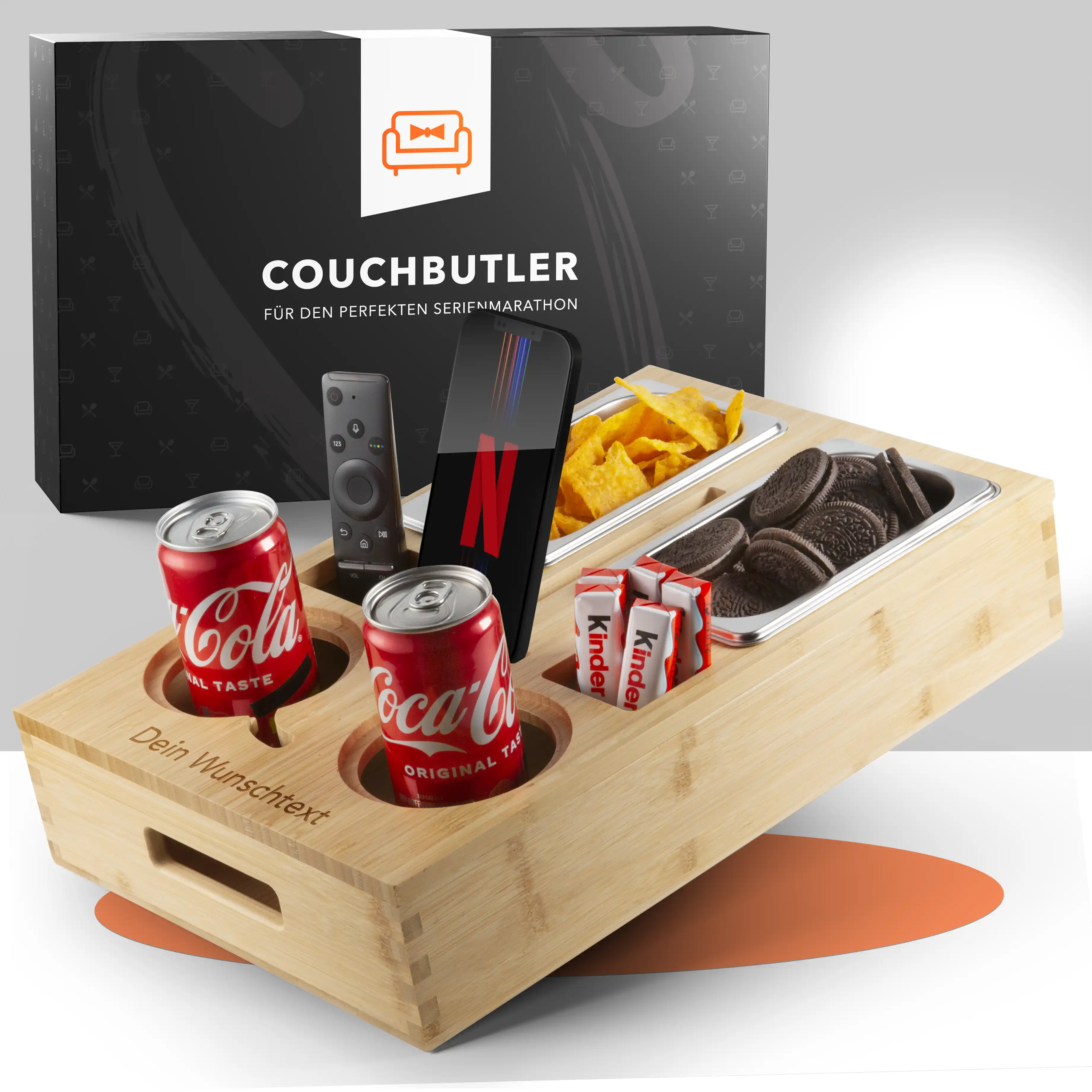 Couchbutler mit Gravur