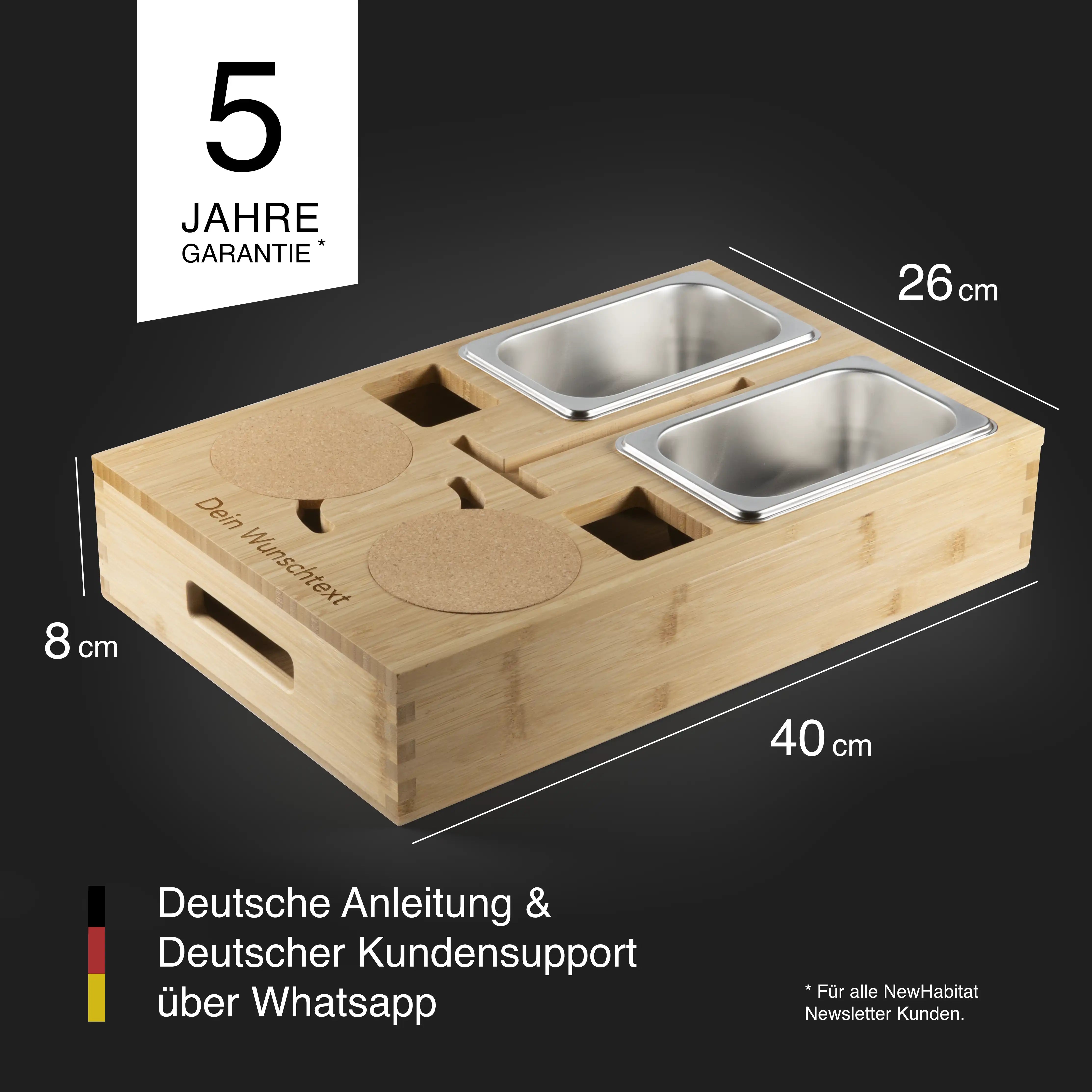 Couchbutler mit Gravur