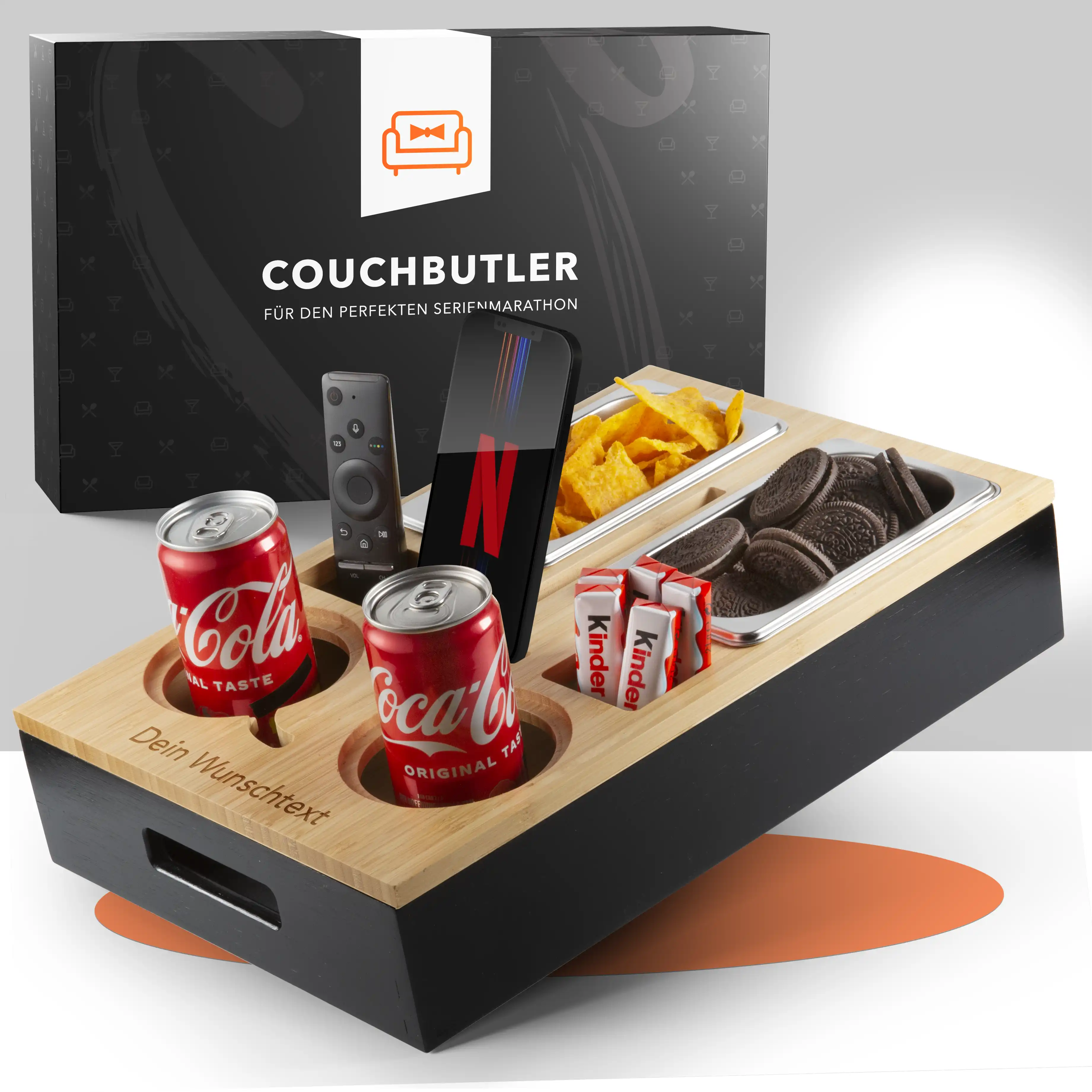 Couchbutler mit Gravur
